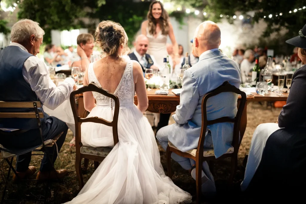 Wedding dinner - South West France wedding venue